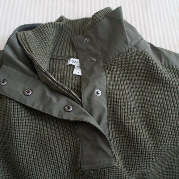 Athleta Hanover Hybrid 1/2 Zip Sweater in Beige Size Medium - Picture 8 of 16